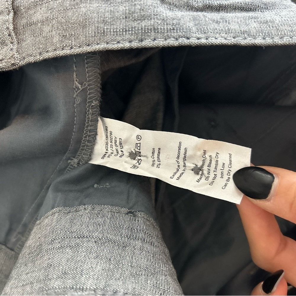 Jachs Bleecker Short Gray Chambray Chino size 38 - Picture 4 of 9